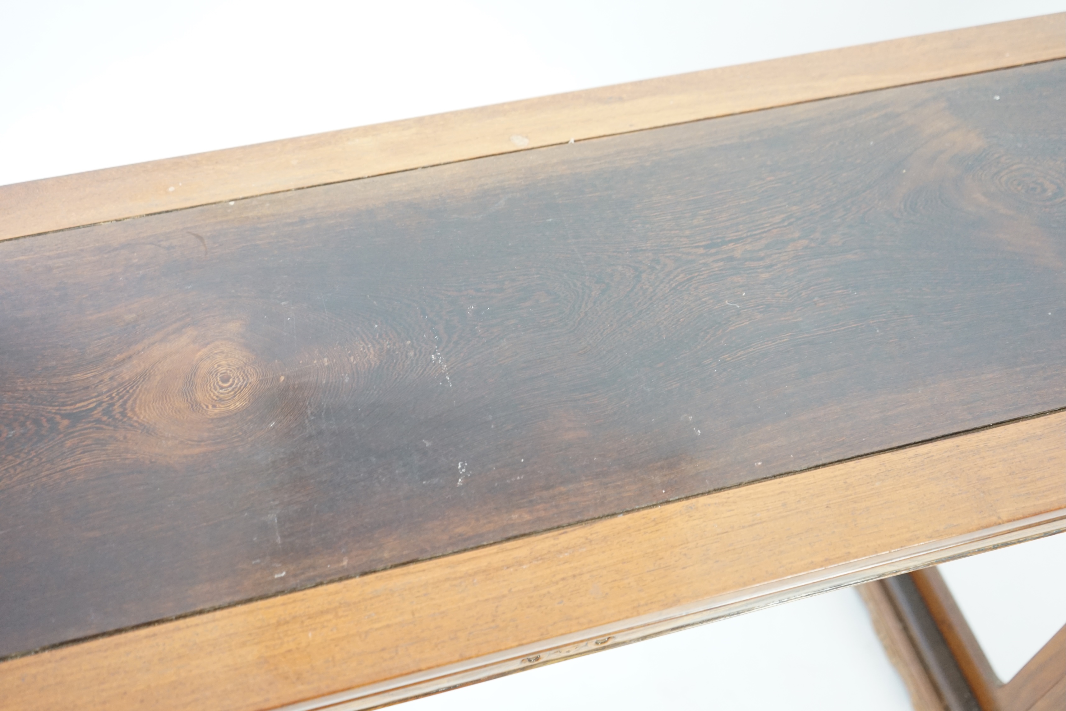 A Chinese padouk wood and jichimu altar table